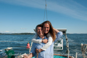 Captains David Howitt and Barbara Bender