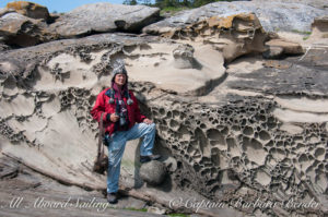 Ashore exploring Patos Island