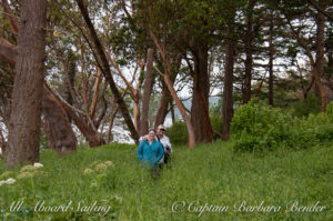 Ashore in the jungle of Yellow Island