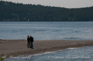 Sailing to Yellow Island , west Spit