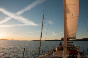 Sunset Sailing San Juan Channel