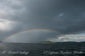 Double Rainbow over Flattop Island