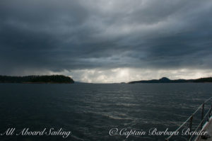 Suns rays bust through heavy clouds