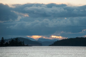 Sunset over the San Juan Islands