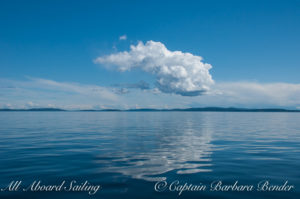 cumulus cloud and reflection, Boundary Pass