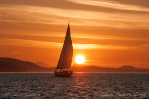 Sailing off into the sunset