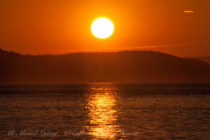 Sunset over San Juan Island