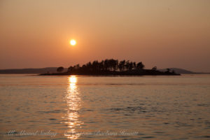 Sunset over Yellow Island