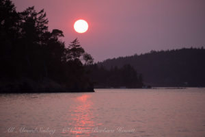 Sunset over the San Juan Islands