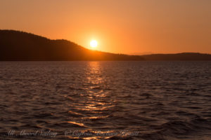 Sunset over San Juan Islands