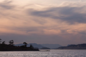 Sunset sailing San Juan Islands