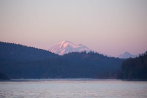 Mount Baker at sunset