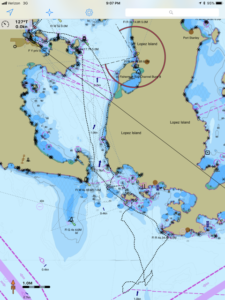 All Aboard Sailing Route Map 8-4-18