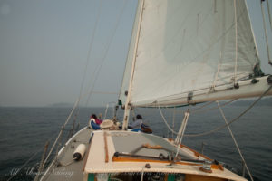 Sailing across Haro Strait