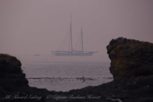 Schooner at Sentinel rock