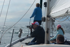 Sailing into Cattle Pass, San Juan Island