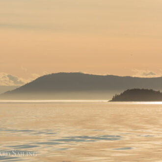 Beautiful sunset sail