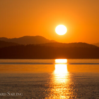 Sunset sail in the San Juan Islands