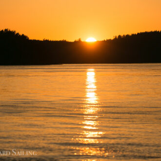 An evening sunset short sail