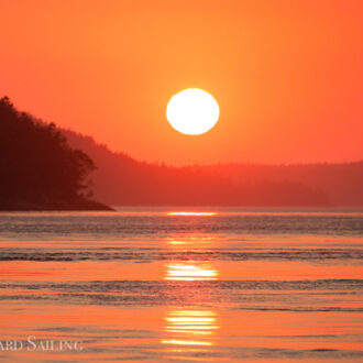 Sunset sail around Obstruction Island plus a minke