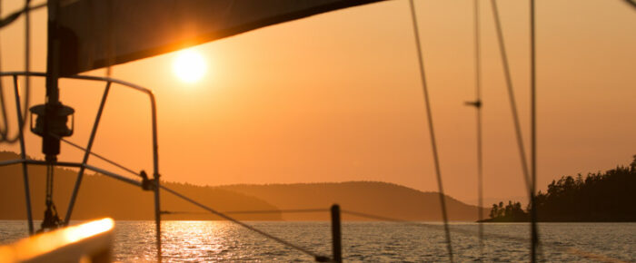 Short sunset sail