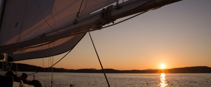 Sunset sail in Paradise