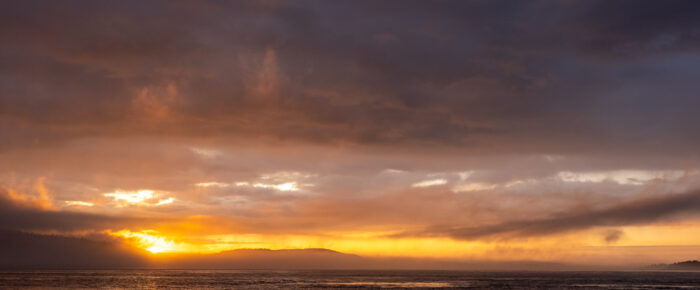 Sunset sail after rain showers