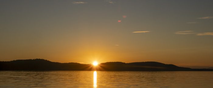 Short sunset sail