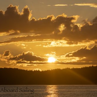 Sunset sail across to Fisherman’s Harbor